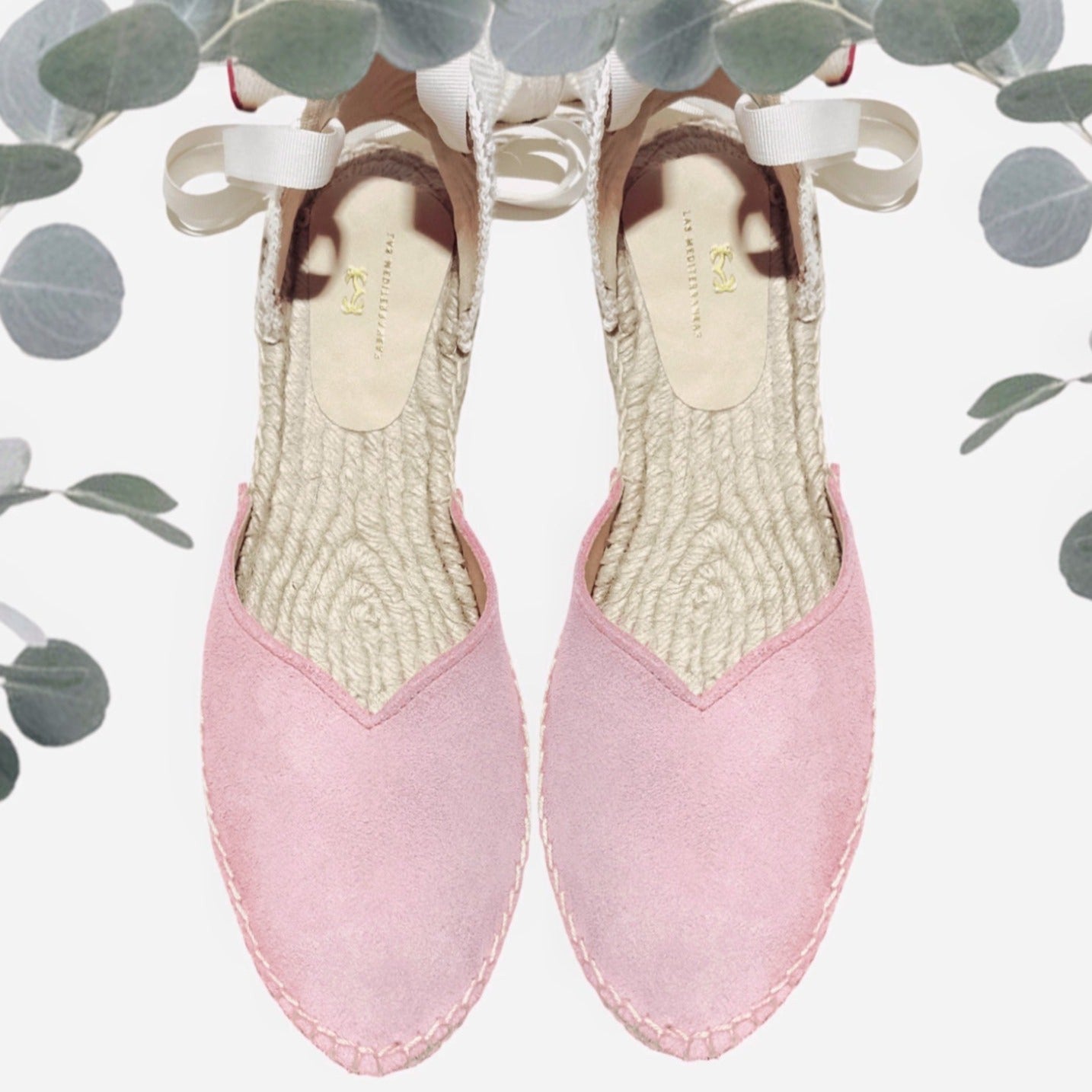 Cuña baja de serraje