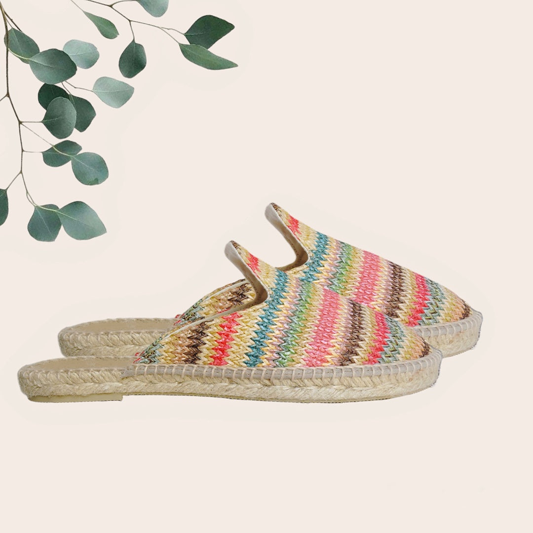 Mules de rafia