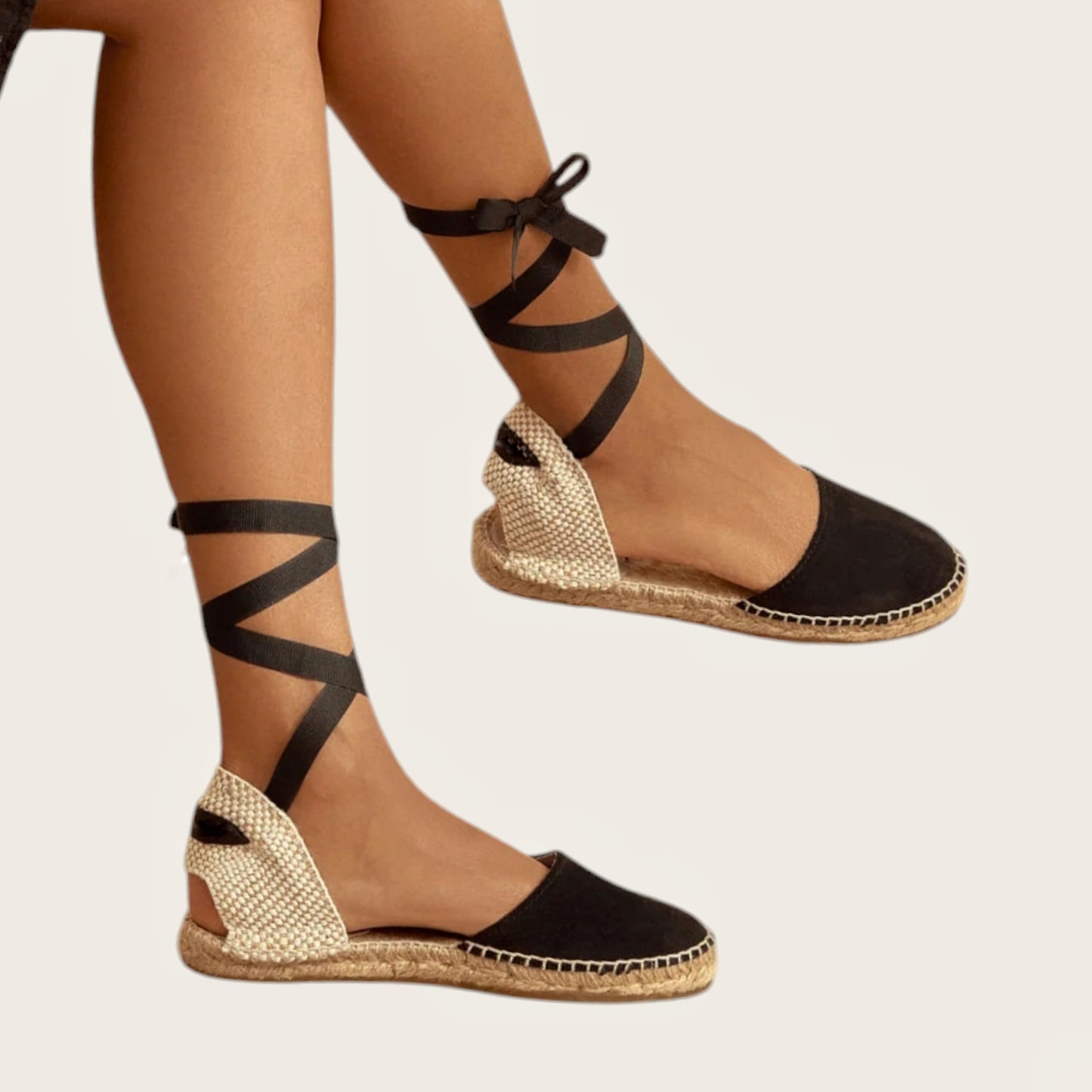 Flache Wildleder-Espadrilles für Damen – Größe 35 bis 45