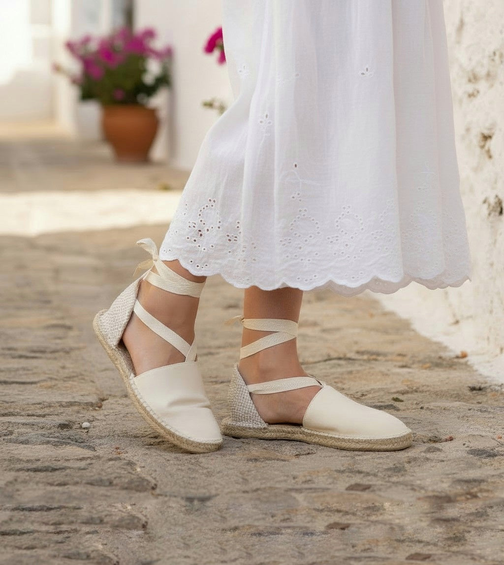 Alpargatas valencianas planas