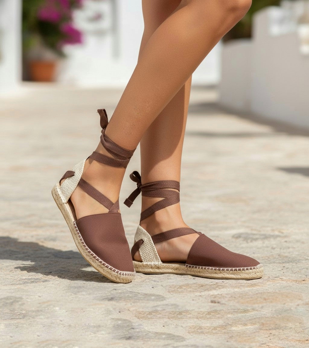 Alpargatas valencianas planas