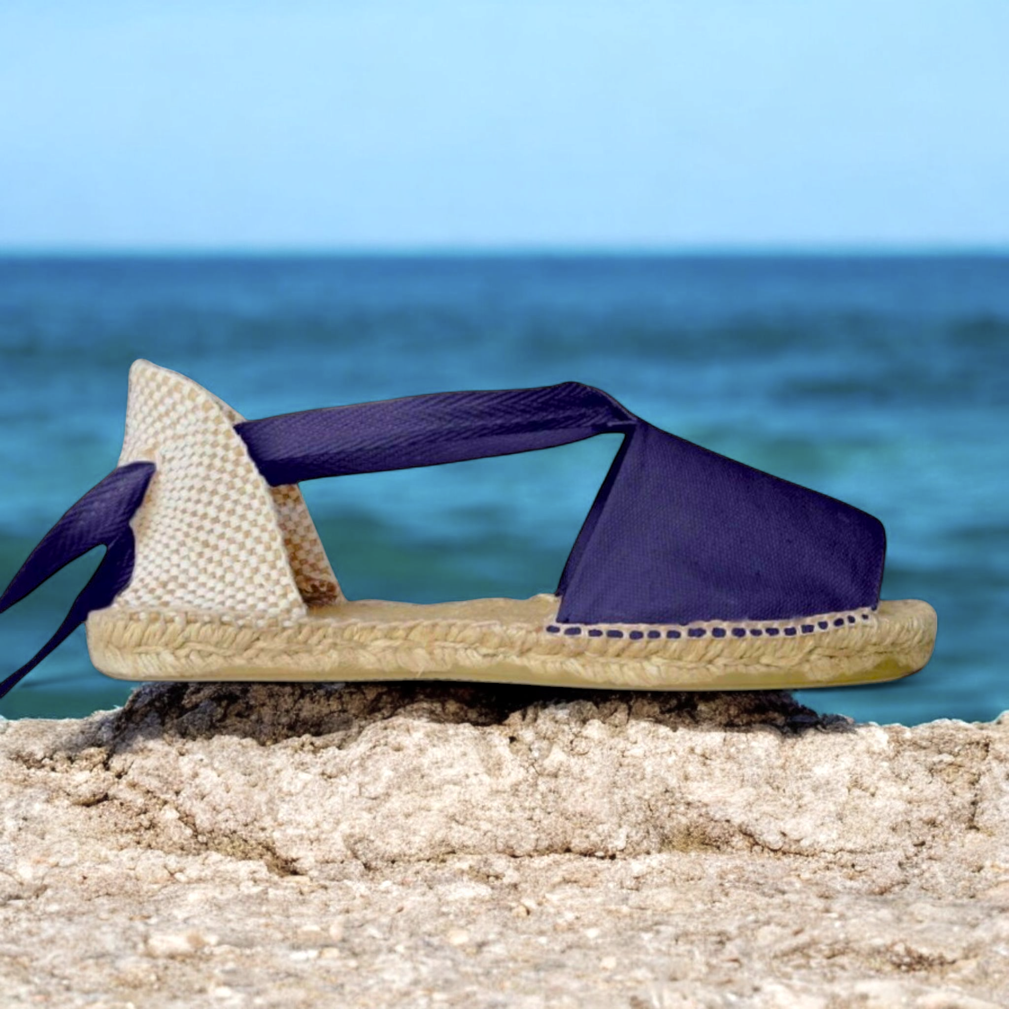 Abarcas menorquinas con cintas