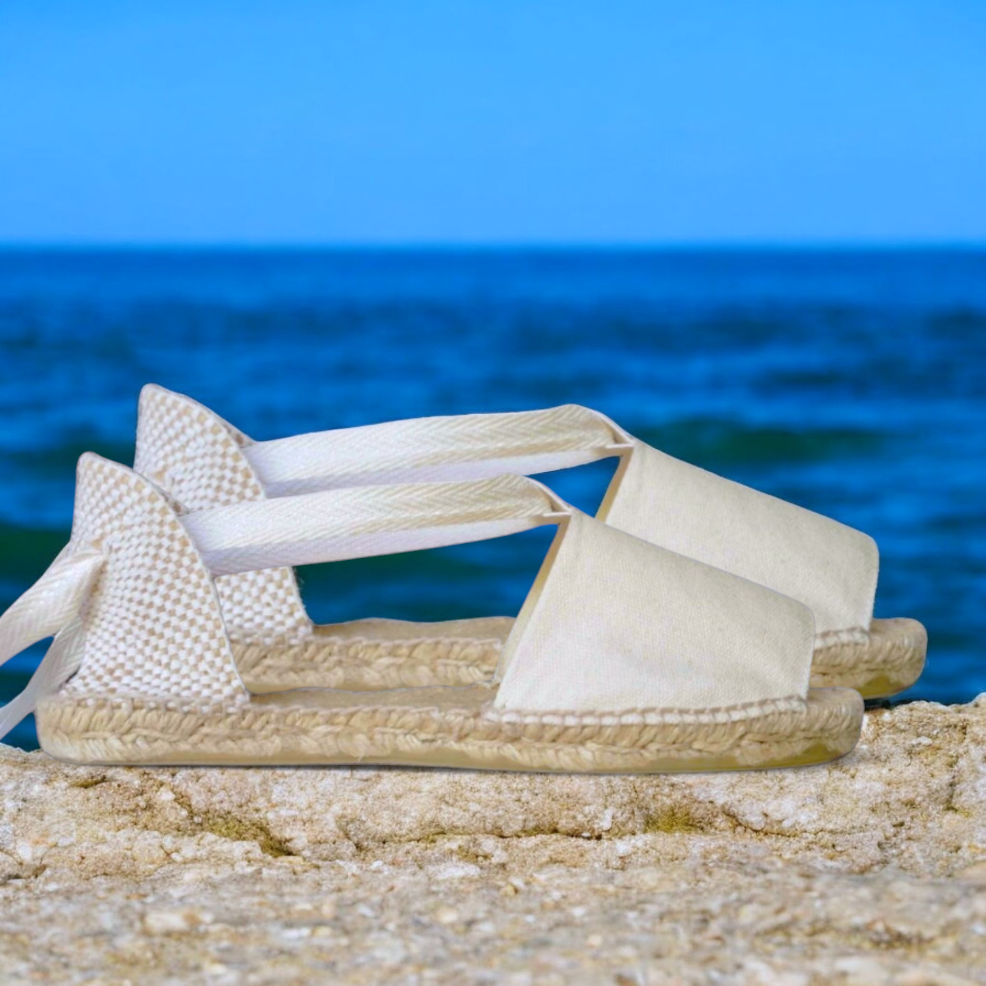 Abarcas menorquinas con cintas