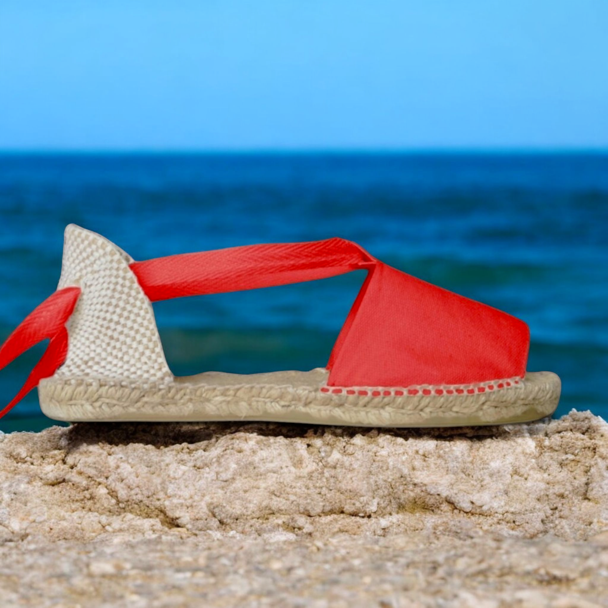 Abarcas menorquinas con cintas