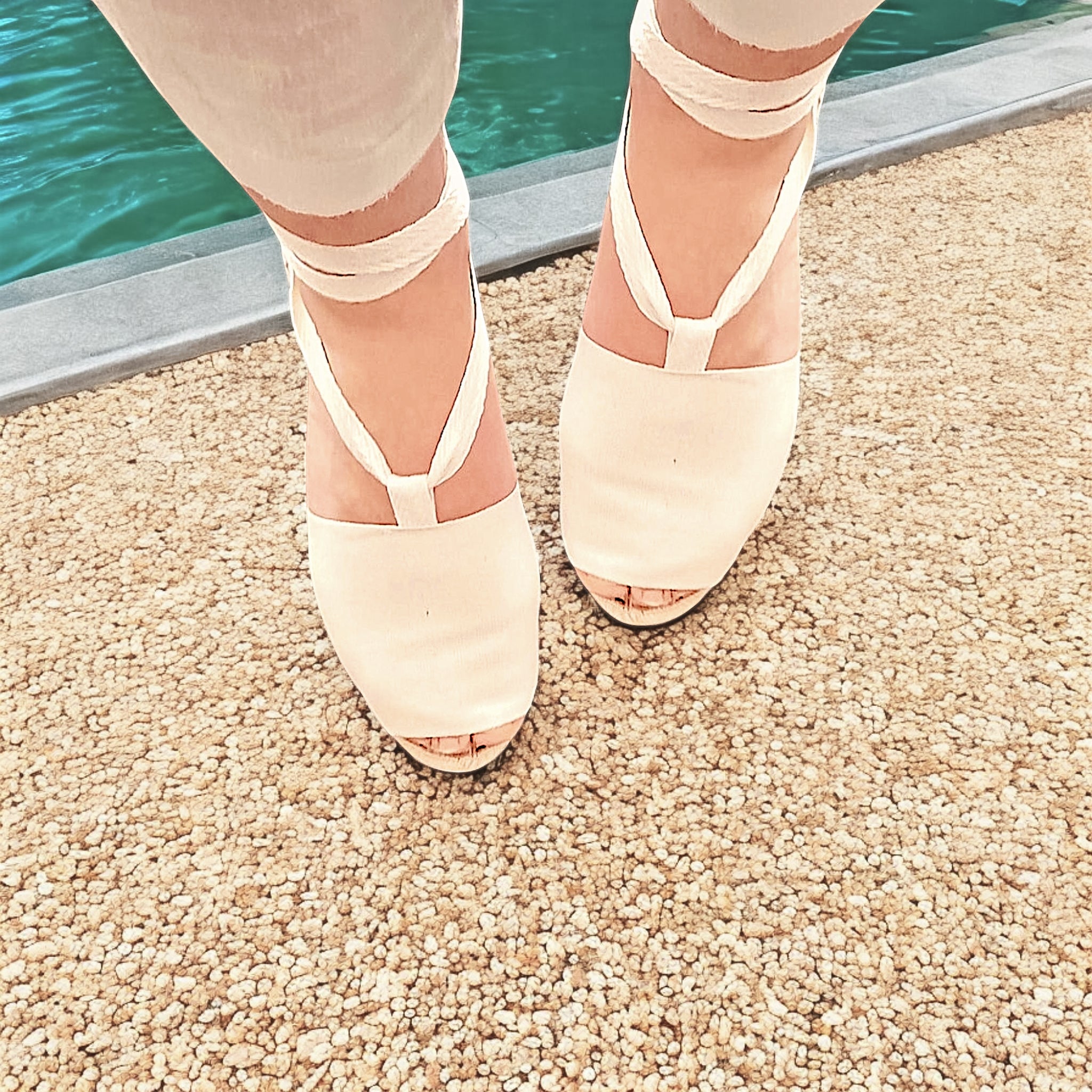 Abarcas menorquinas con cintas