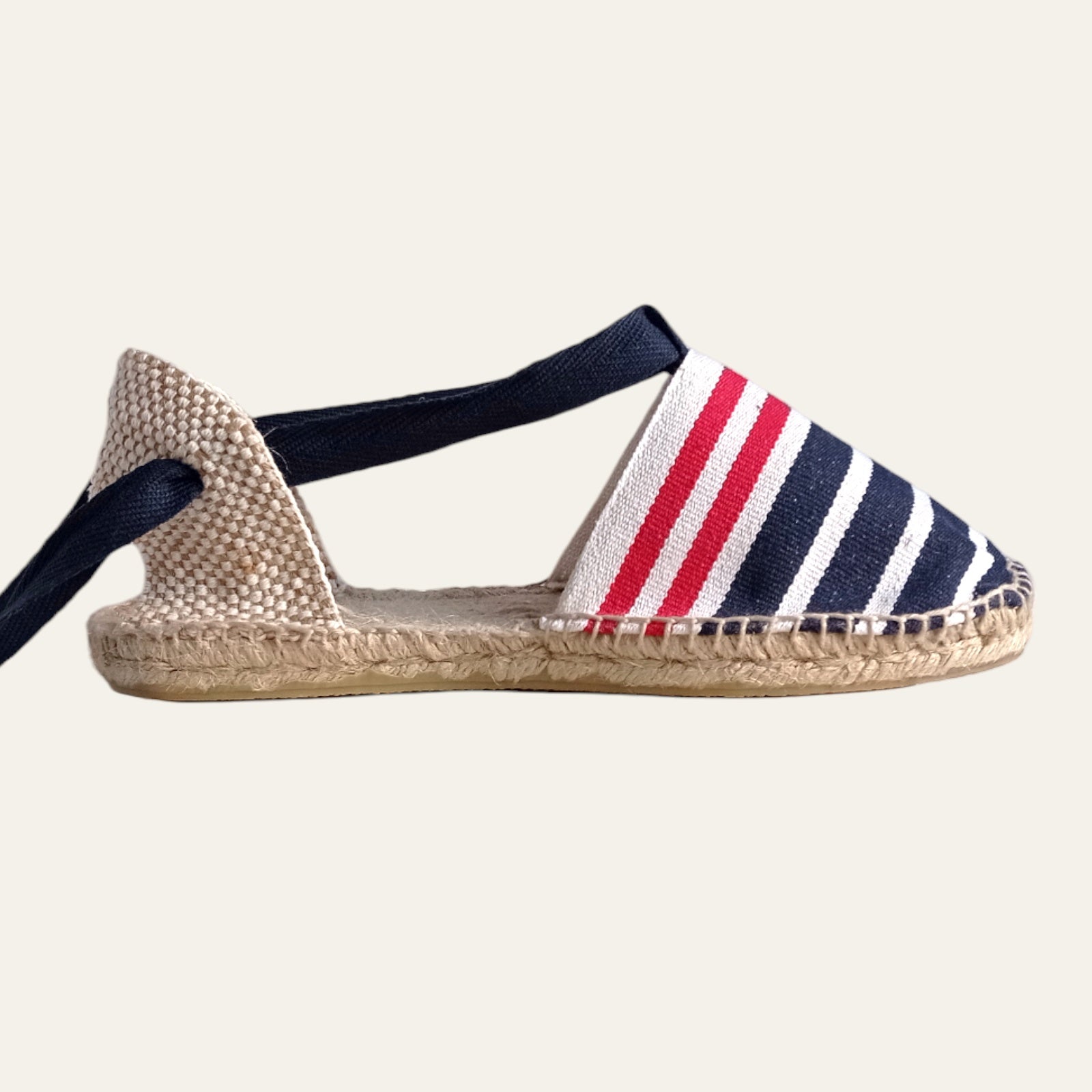 Alpargatas valencianas planas de rayas