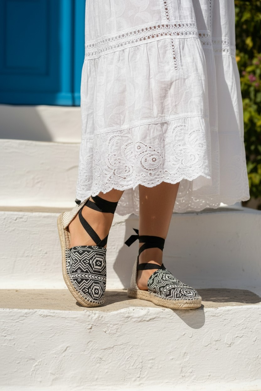 Alpargatas valencianas planas