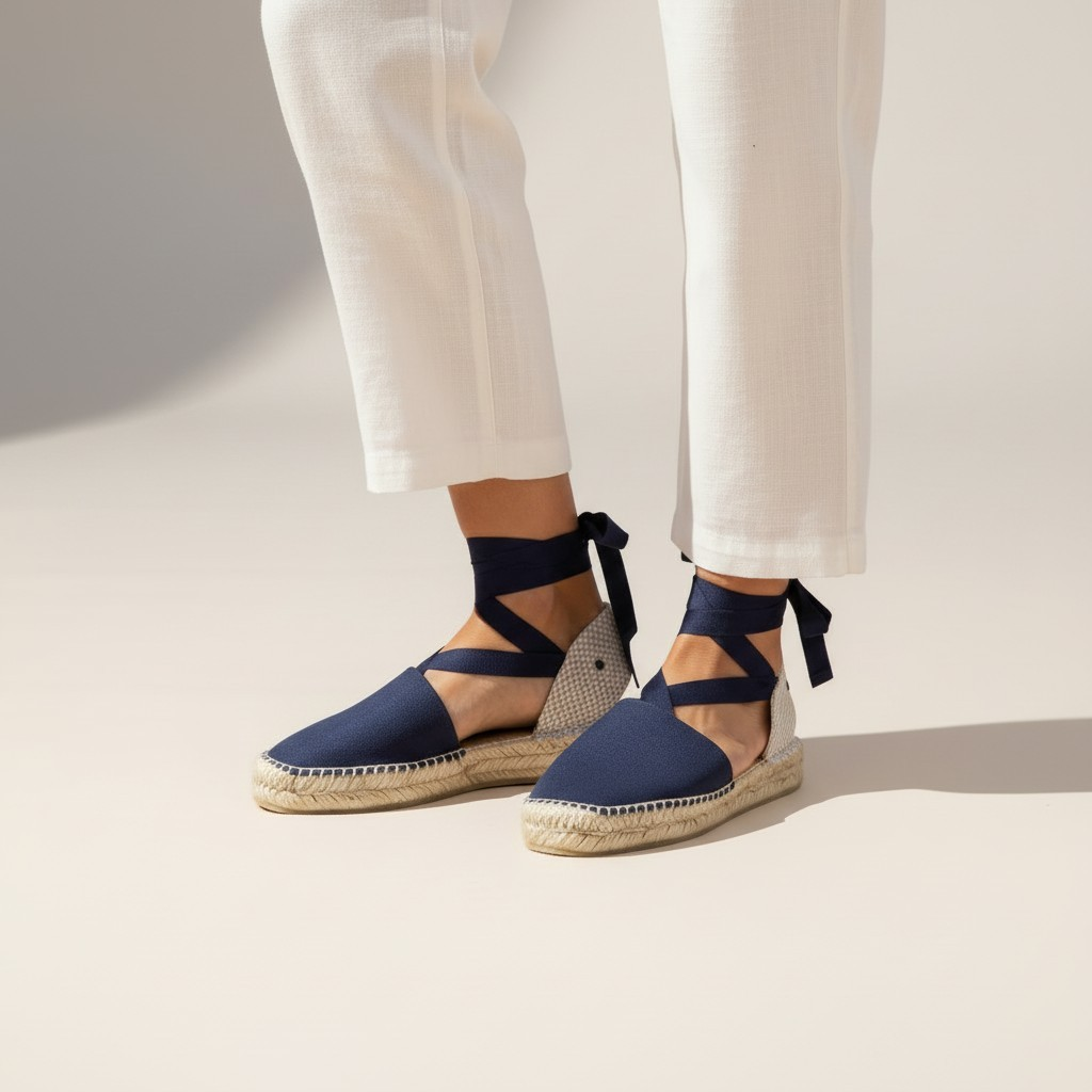 Alpargatas valencianas planas