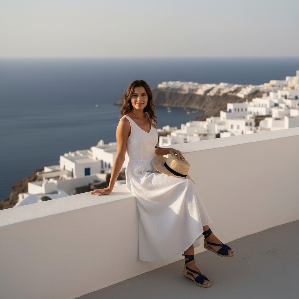 Alpargatas abiertas con cintas