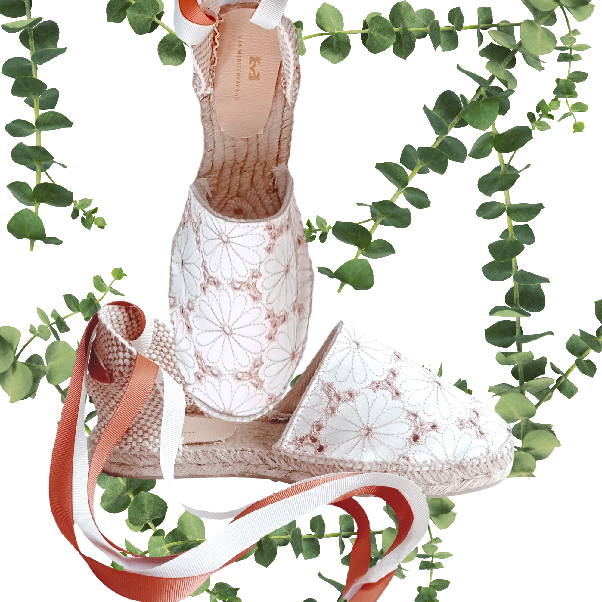 Alpargatas valencianas bordadas