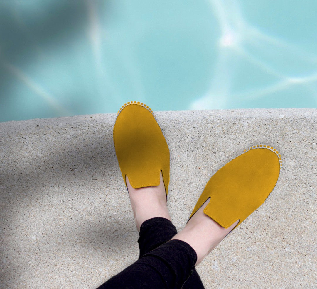 Sunflower Suede Mules