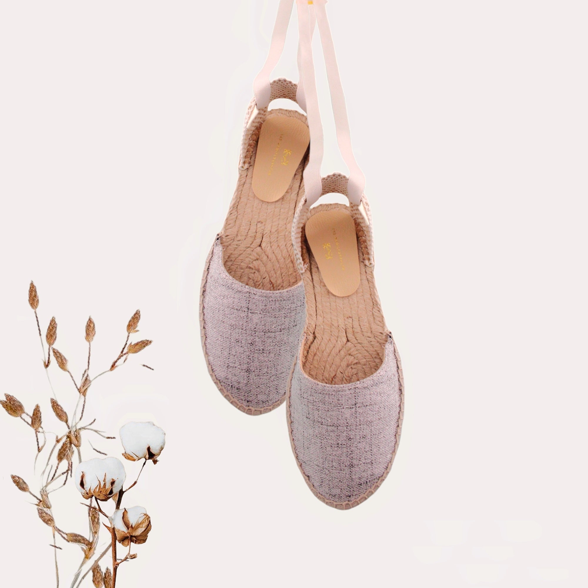 Alpargatas planas de algodón ecológico