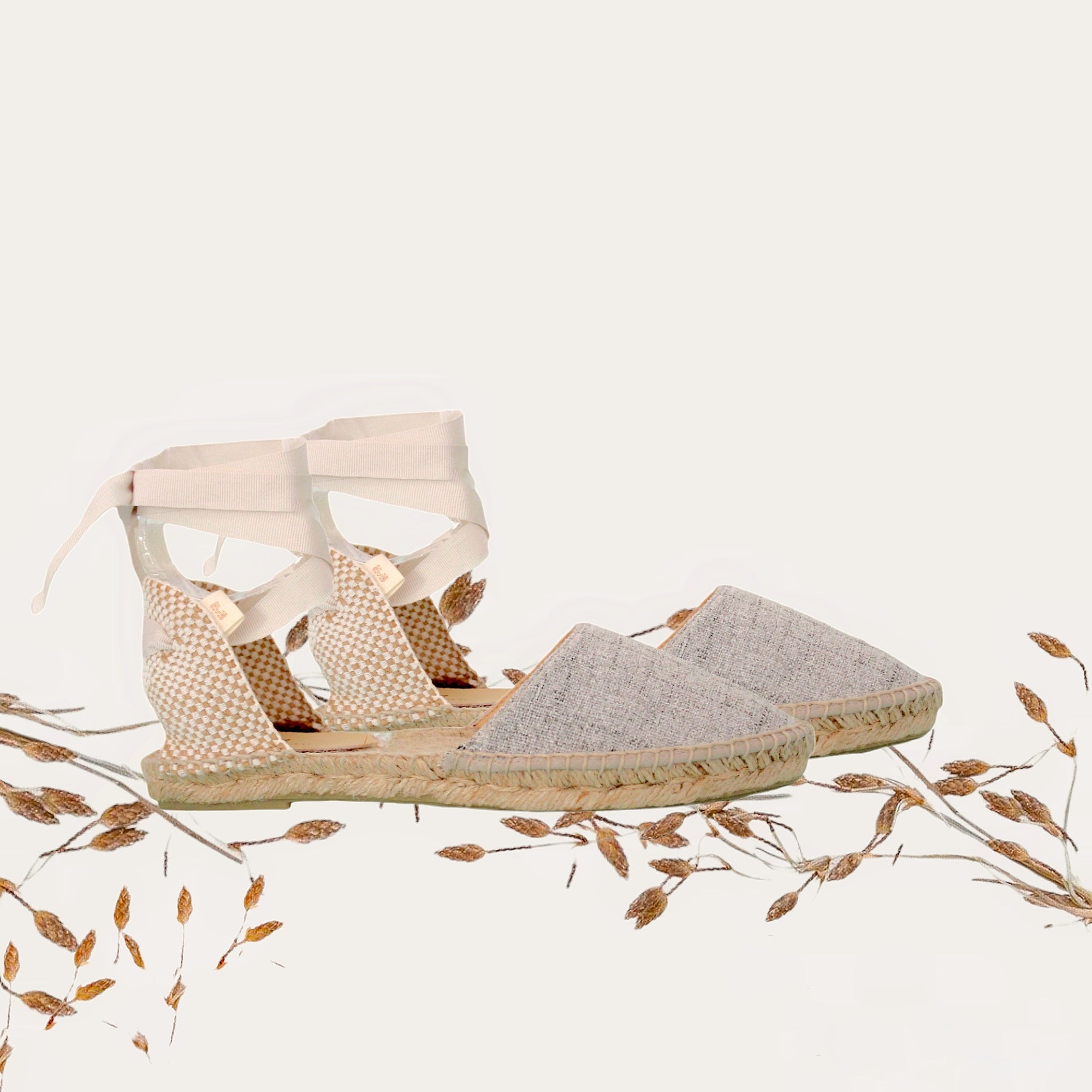 Alpargatas planas de algodón ecológico