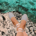 Flat organic cotton espadrilles