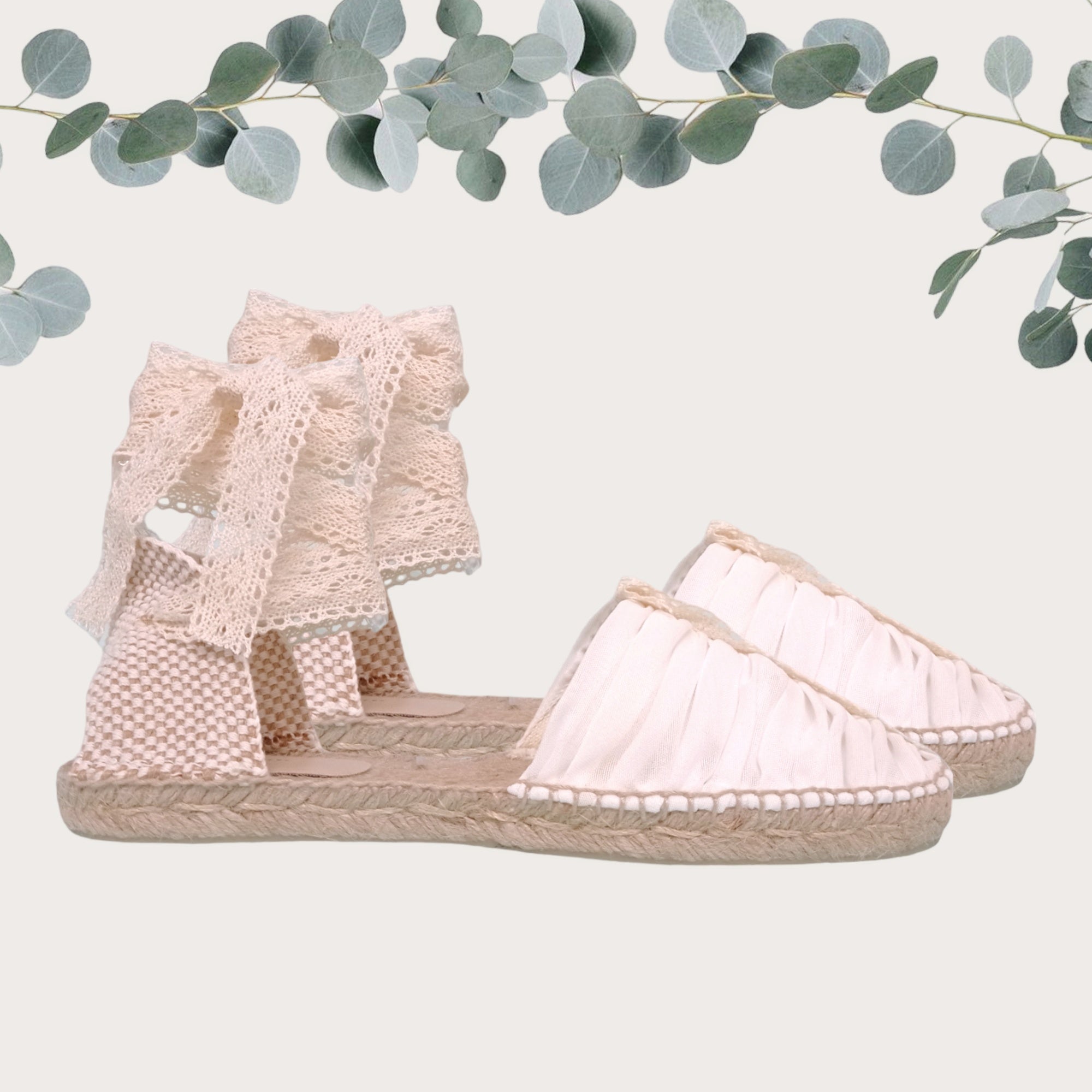 Alpargatas de tul y encaje