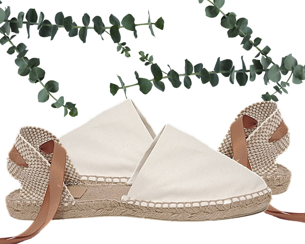 Alpargatas planas valencianas con cintas