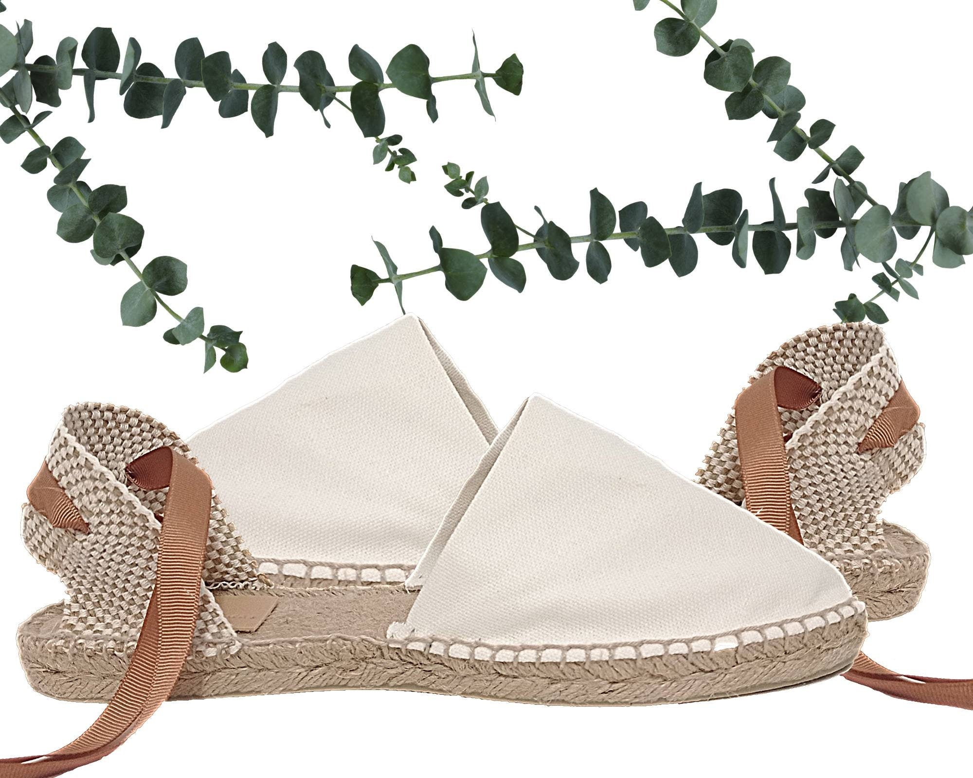 Alpargatas planas valencianas con cintas