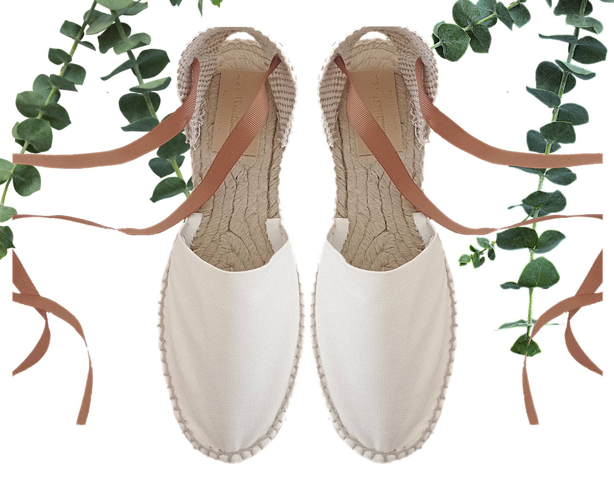 Alpargatas planas valencianas con cintas